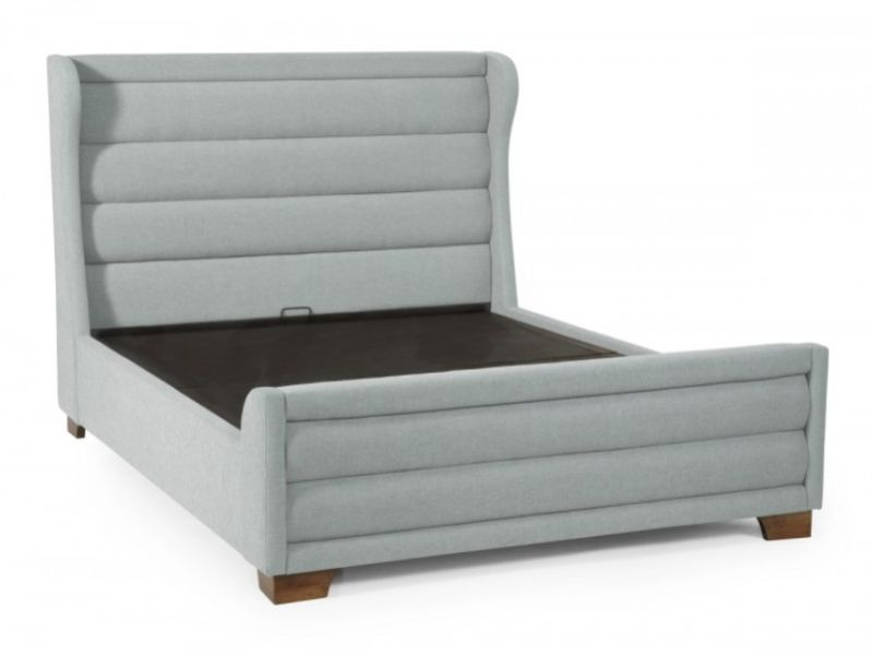 Serene Cordelia 4ft6 Double Duck Egg Fabric Ottoman Bed Frame