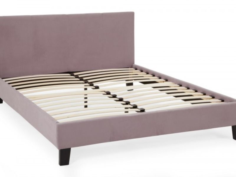 Serene Evelyn 6ft Super Kingsize Lavender Fabric Bed Frame