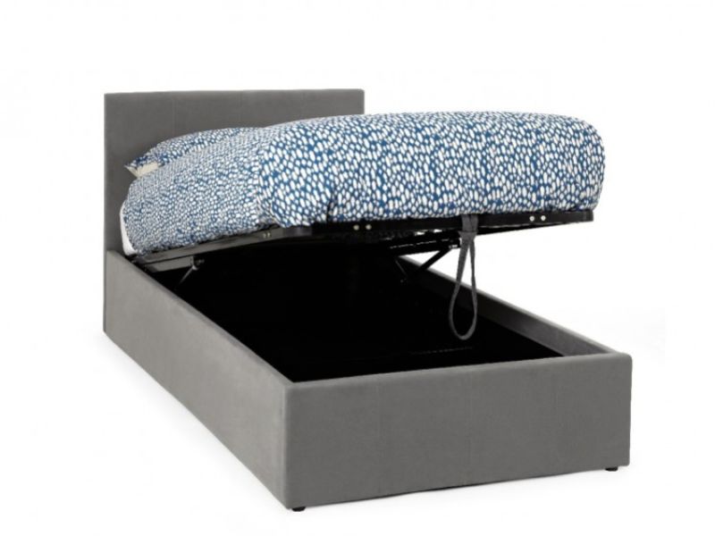 Serene Evelyn 3ft Single Steel Fabric Ottoman Bed