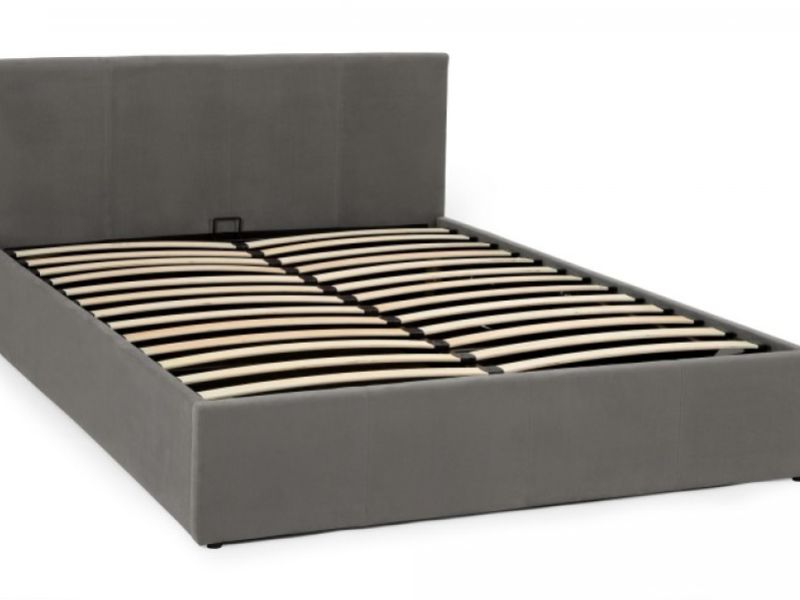 Serene Evelyn 4ft Small Double Steel Fabric Ottoman Bed