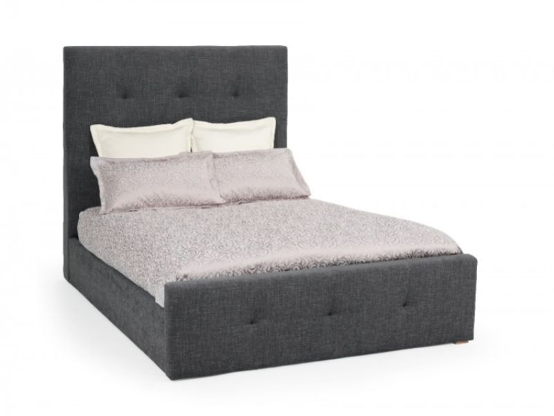 Serene Katherine 6ft Super Kingsize Charcoal Fabric Ottoman Bed Frame