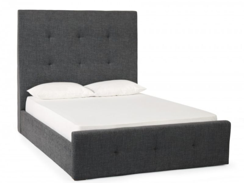 Serene Katherine 6ft Super Kingsize Charcoal Fabric Ottoman Bed Frame