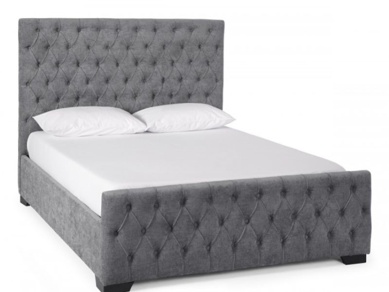Serene Lillian 4ft6 Double Steel Fabric Ottoman Bed Frame