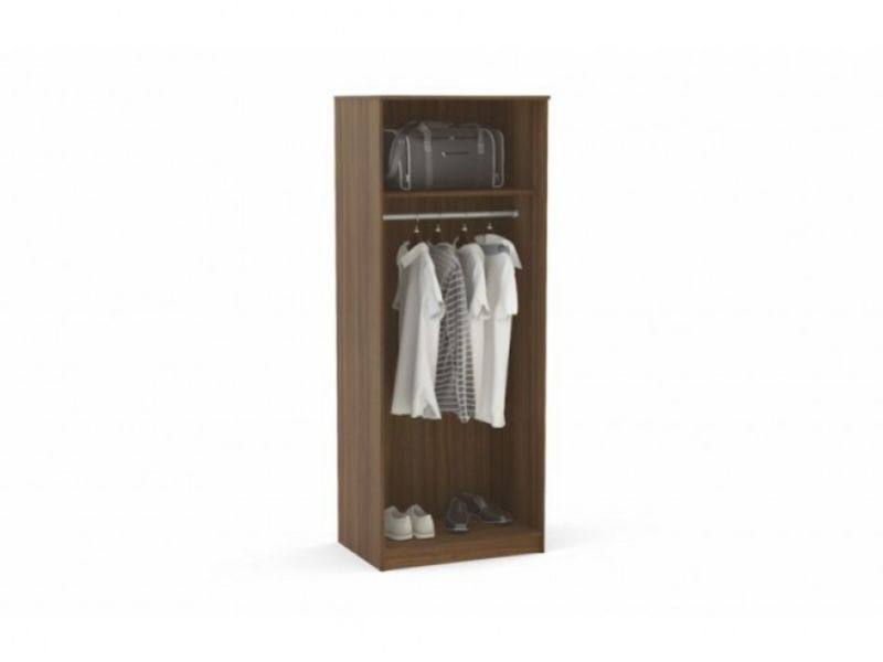 Birlea Cannes Wardrobe Walnut with Black