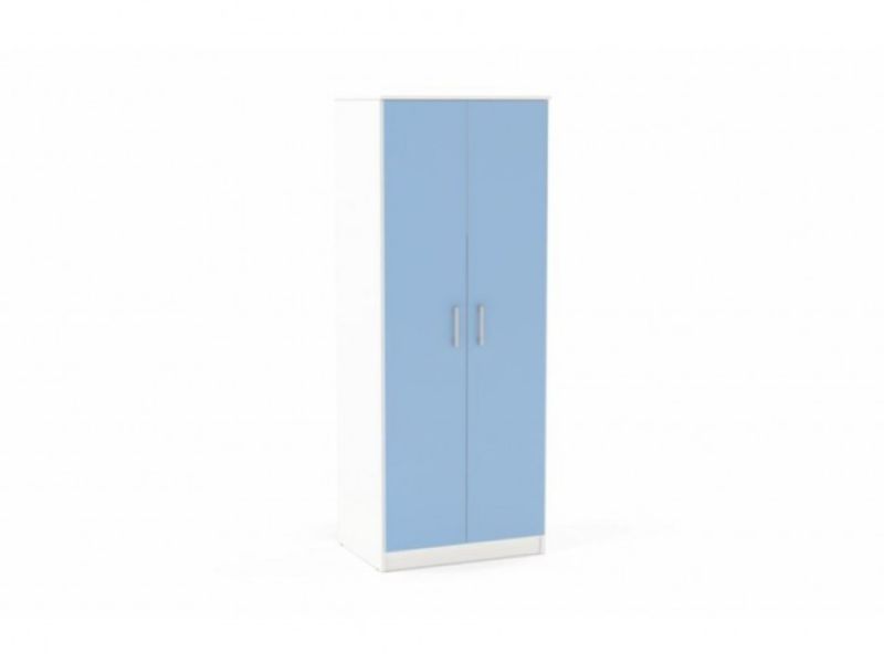 Birlea Cannes Wardrobe White with Blue