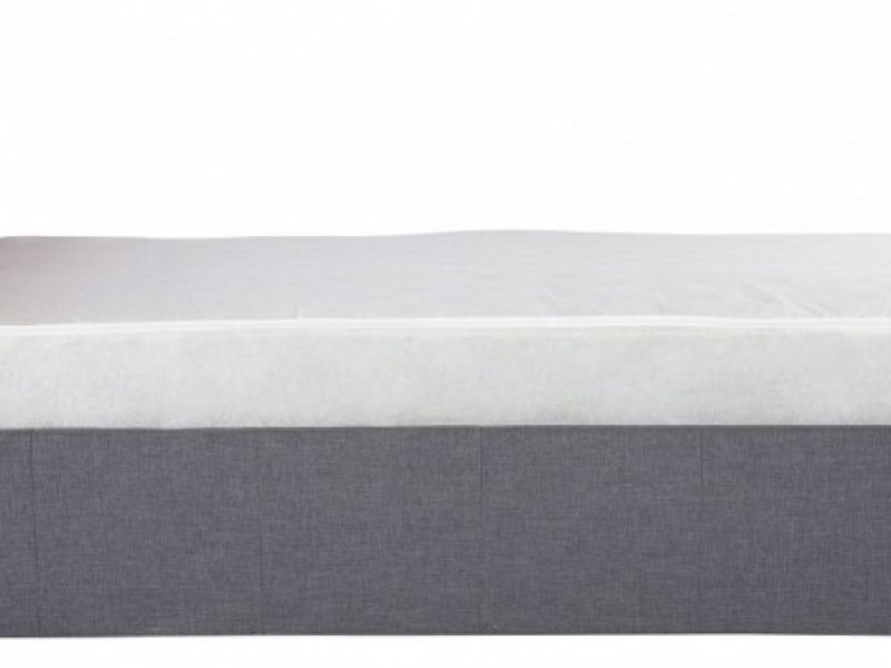 Gfw Ascot 4ft6 Double Grey Fabric, Gfw Pettine 4ft6 Double Grey Upholstered Fabric Ottoman Bed Frame