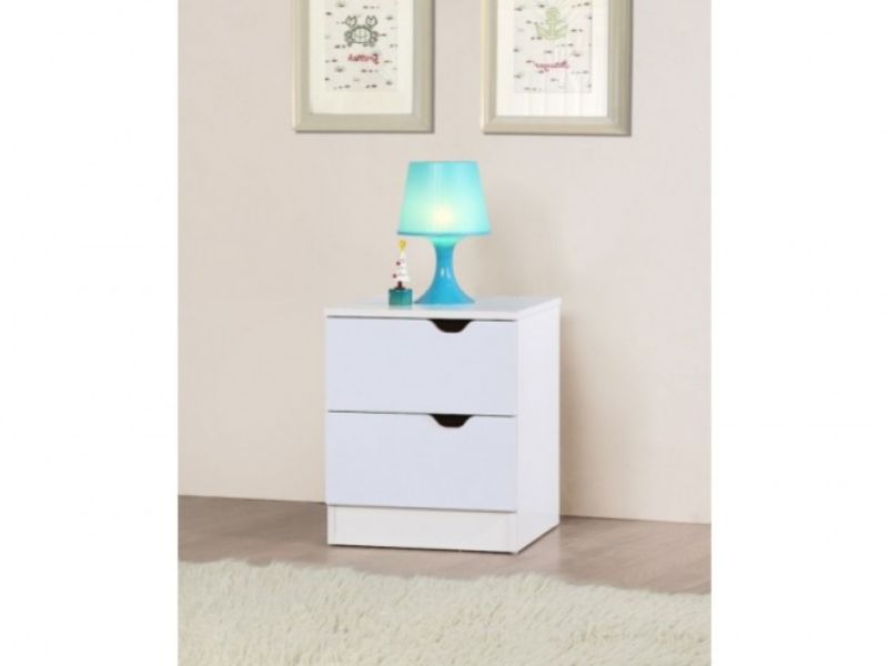 Birlea Paddington Bedside Table White and Oak