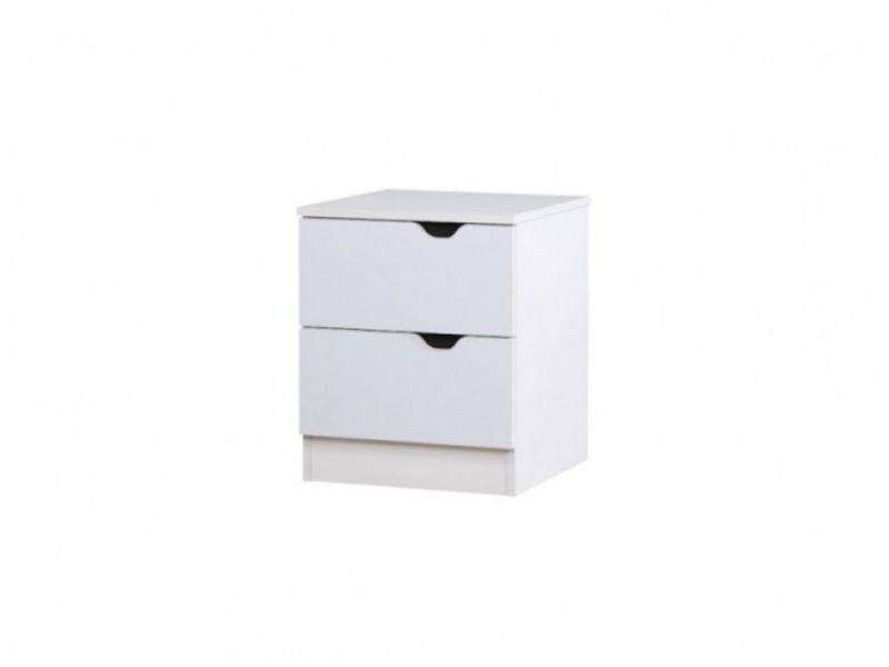 Birlea Paddington Bedside Table White and Oak