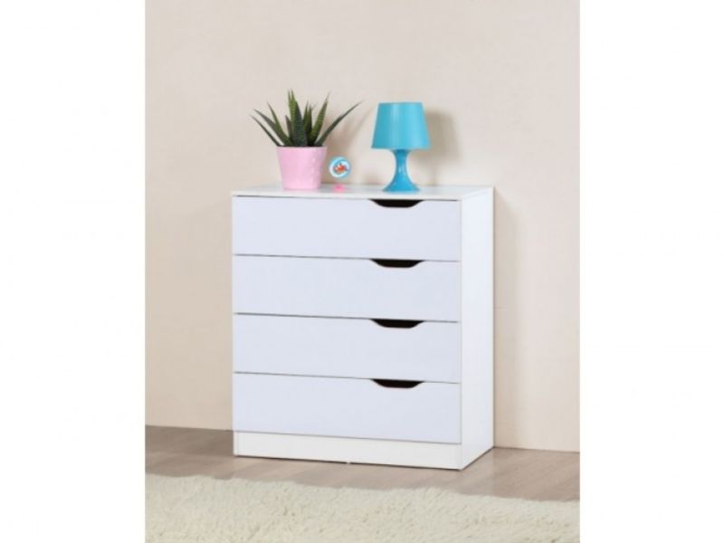 Birlea Paddington 4 Drawer Chest White and Oak