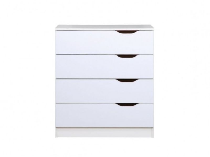 Birlea Paddington 4 Drawer Chest White and Oak