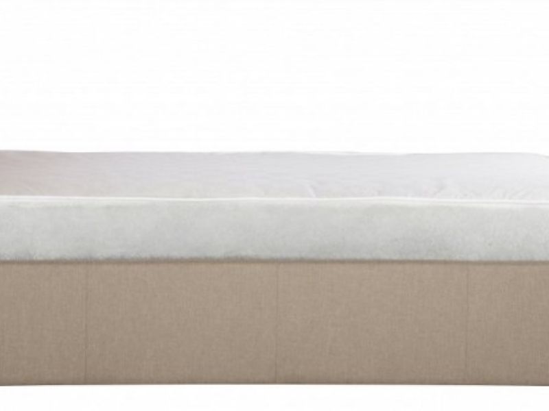 GFW Carolina 4ft6 Double Bronze Fabric Ottoman Bed Frame