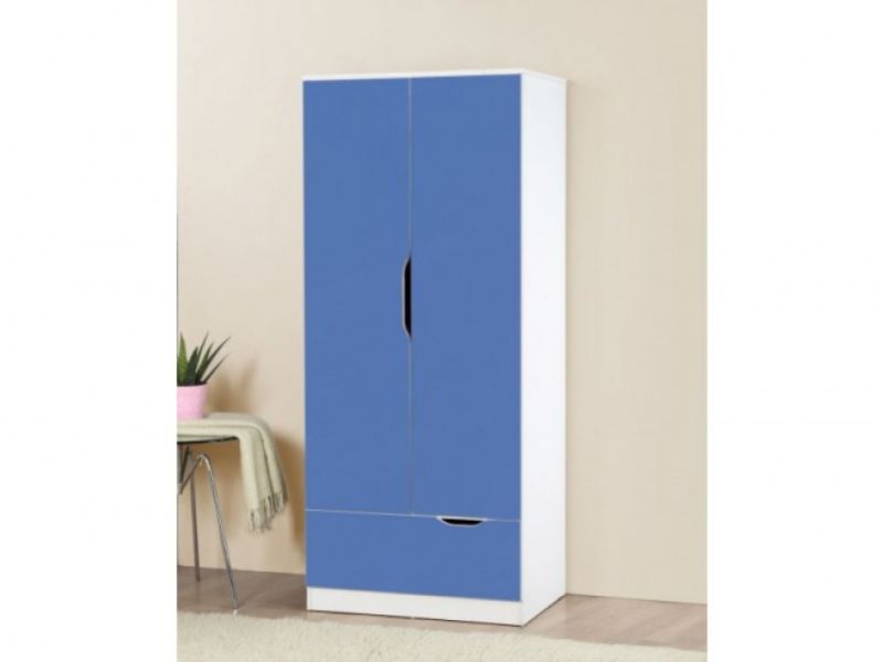 Birlea Paddington Wardrobe White and Blue