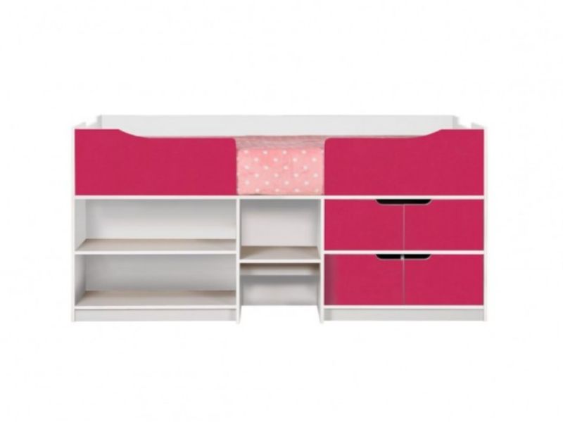 Birlea Paddington Cabin Bed White and Pink