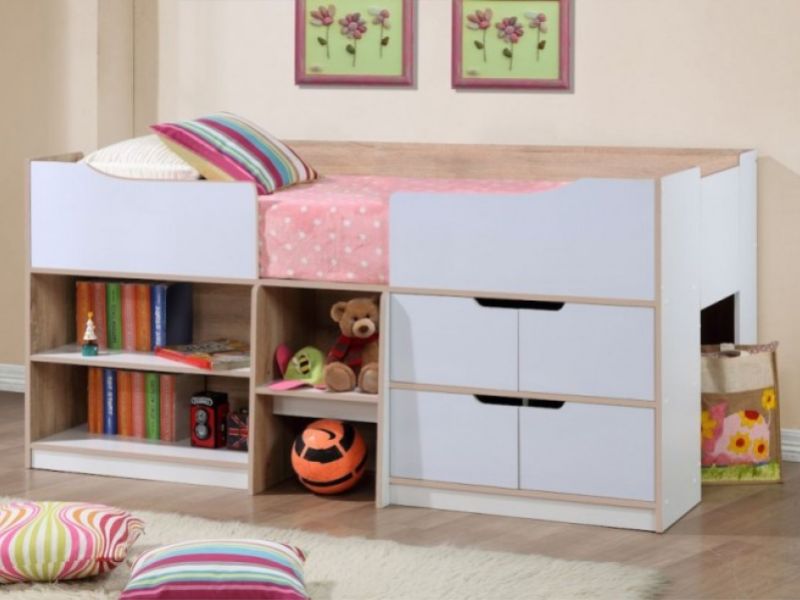 Birlea Paddington 4 PIECE BEDROOM SET White and Oak