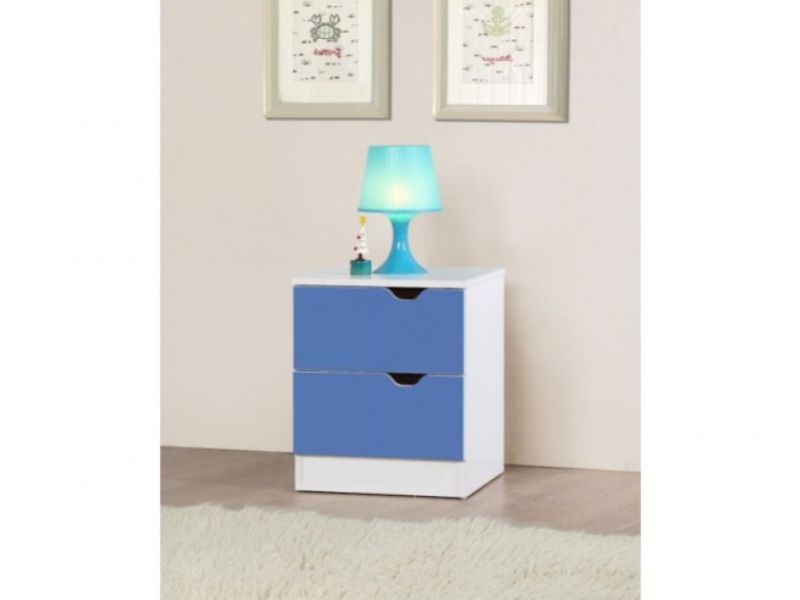 Birlea Paddington 4 PIECE BEDROOM SET White and Blue