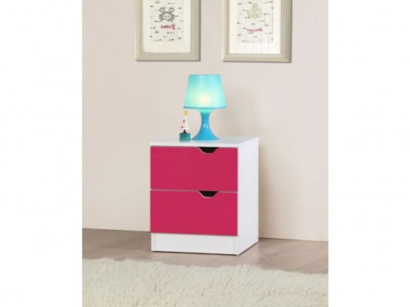 Birlea Paddington 4 PIECE BEDROOM SET White and Pink