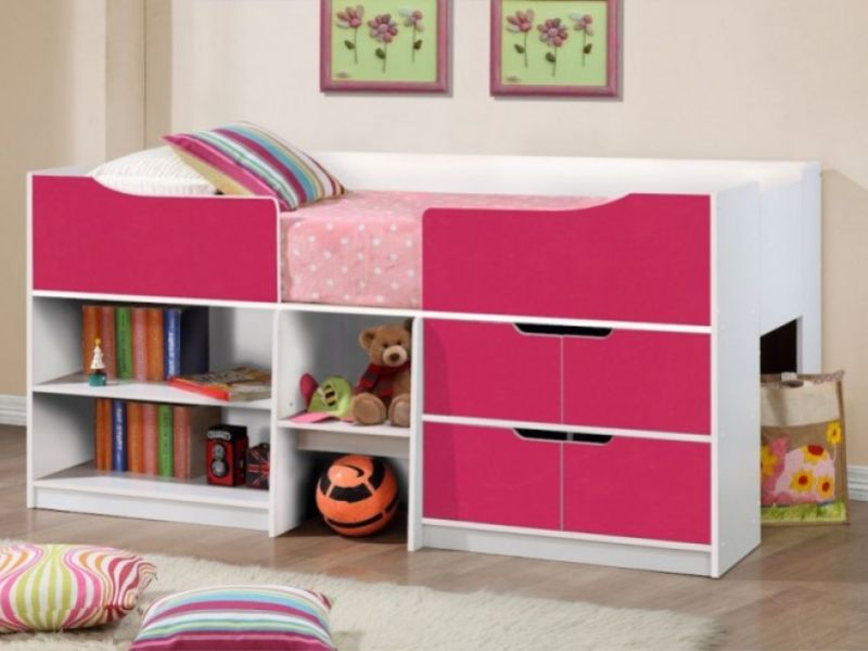 Birlea Paddington 4 PIECE BEDROOM SET White and Pink