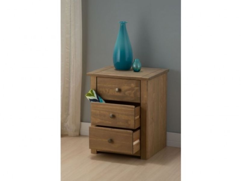 Birlea Santiago 3 Drawer Bedside Cabinet