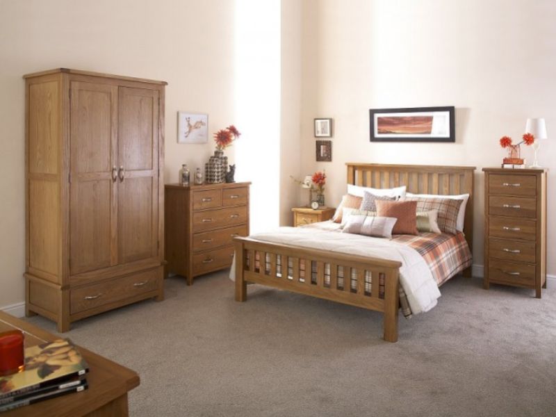 GFW Bowthorpe 5ft Kingsize Oak Bed Frame