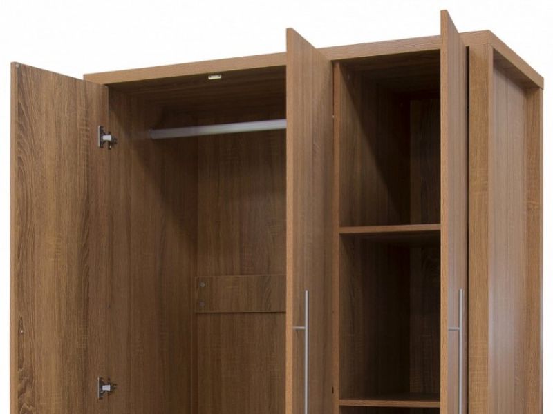 GFW Havana 3 Door Oak Finish Wardrobe