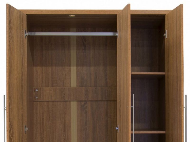 GFW Havana 3 Door Oak Finish Wardrobe