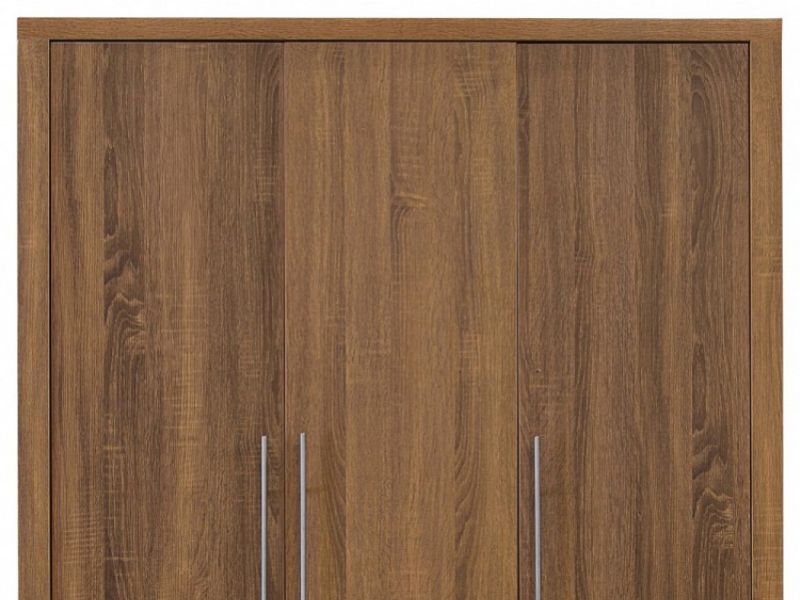 GFW Havana 3 Door Oak Finish Wardrobe