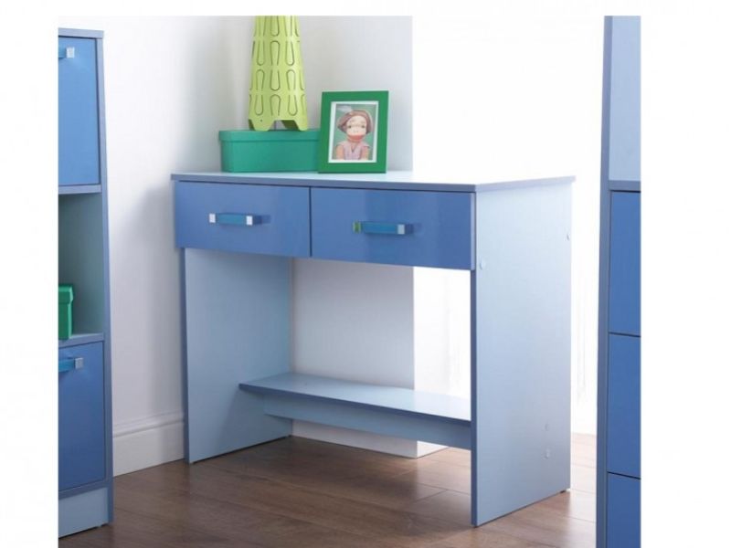 GFW Ottawa 2 Tones Gloss Blue Study Desk