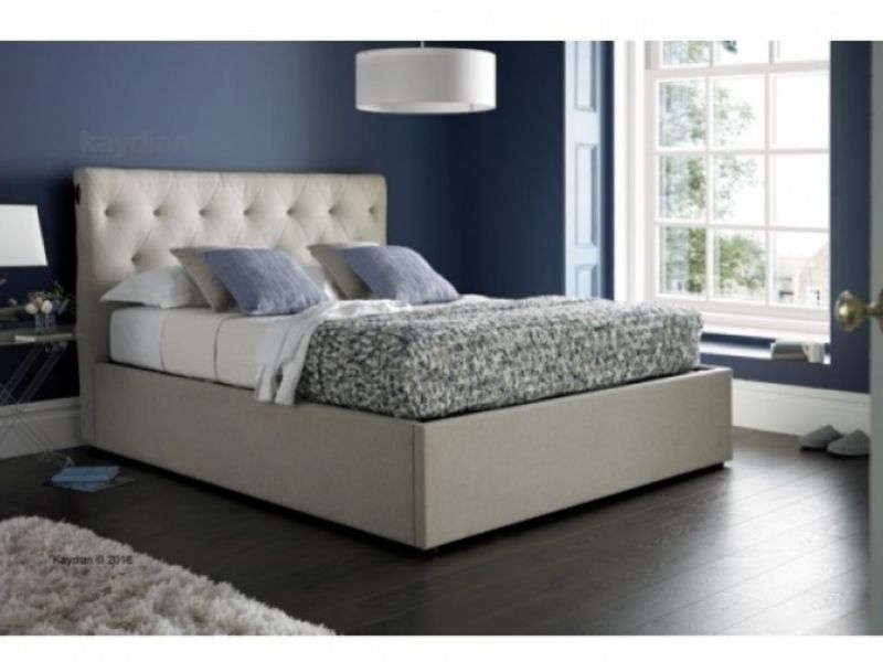 Kaydian Versace 5ft Kingsize Linen Fabric Automatic Ottoman Bed