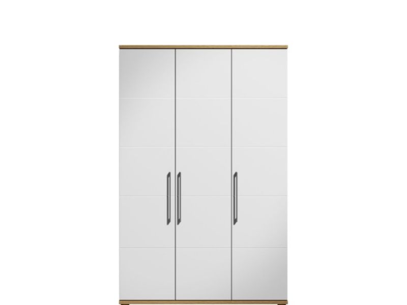 KT Halo Gloss White 3 Door Wardrobe