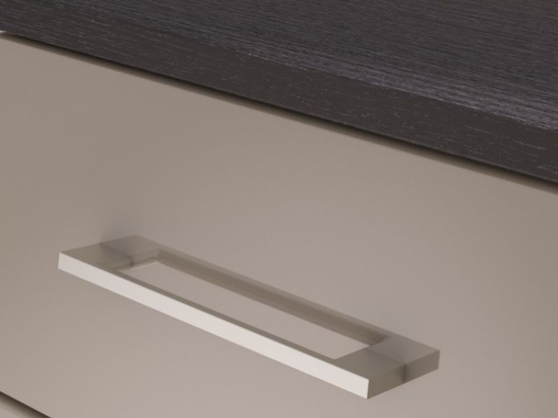 KT Halo Gloss Pale Grey 5 Drawer Large Chest
