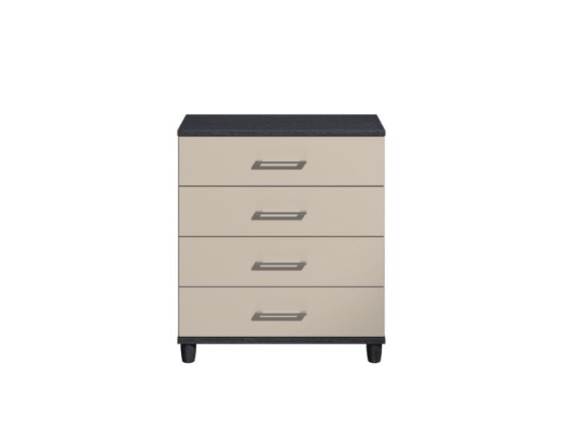 KT Halo Gloss Pale Grey 4 Drawer Chest