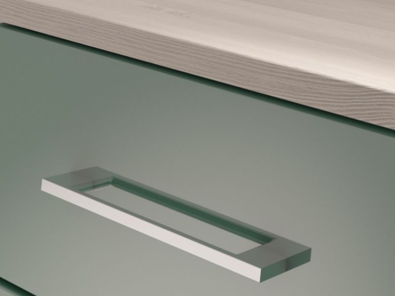 KT Halo Gloss Lagoon 3 Drawer Large Chest
