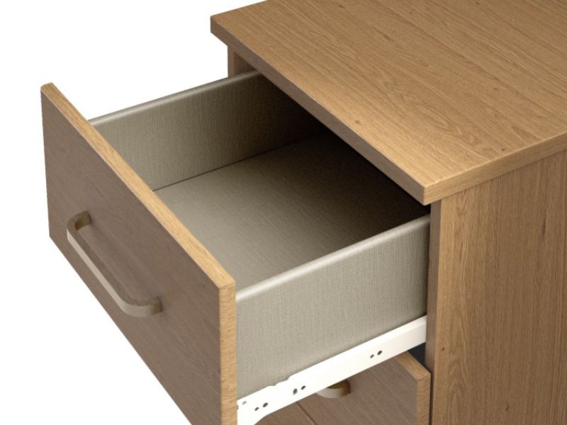 KT Deco Oak 4 Drawer Chest