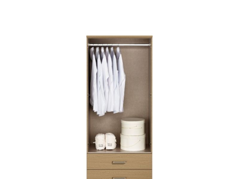 KT Deco Oak 2 Door Gents Wardrobe