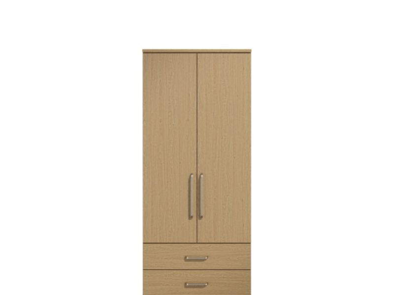 KT Deco Oak 2 Door Gents Wardrobe