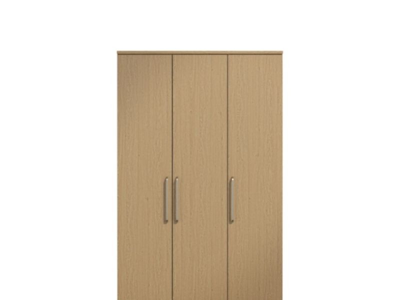 KT Deco Oak 3 Door Wardrobe
