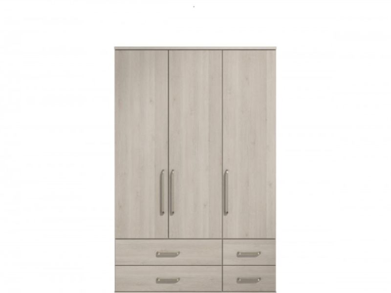 KT Deco Elm 3 Door Gents Wardrobe