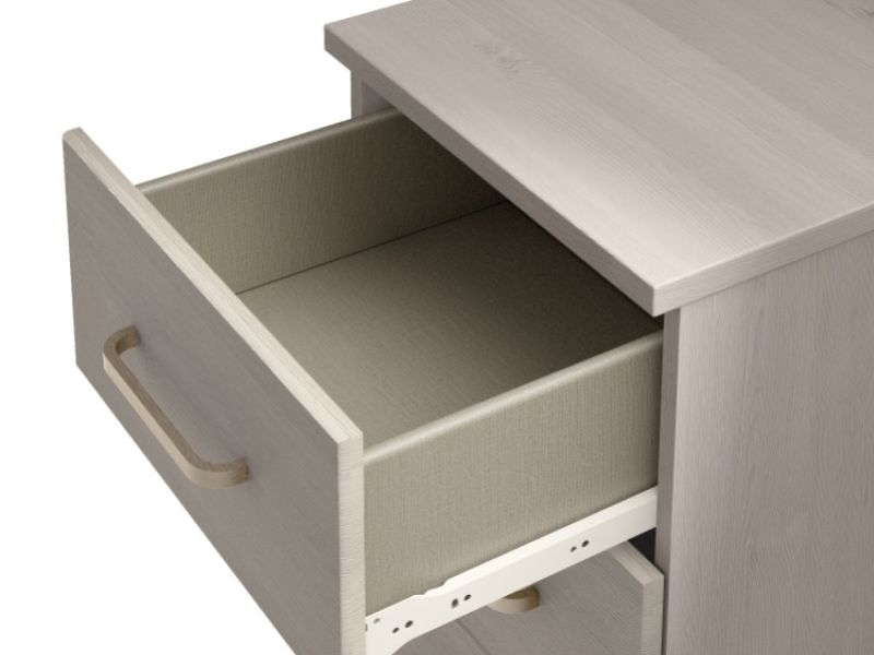 KT Deco Elm 3 Door Gents Wardrobe