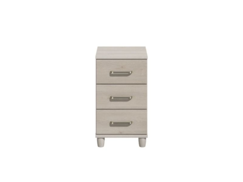 KT Deco Elm 3 Drawer Narrow Chest