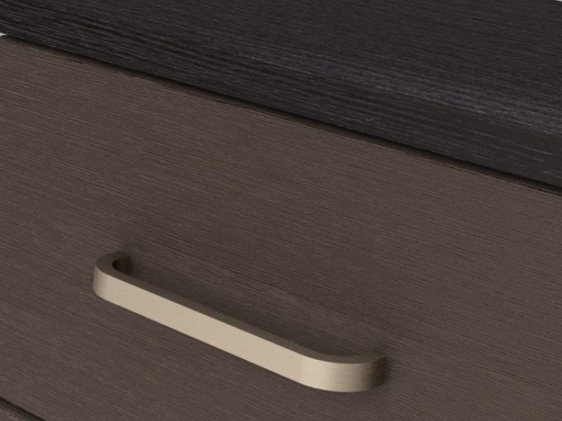 KT Deco Black And Graphite 3 Door Gents Wardrobe