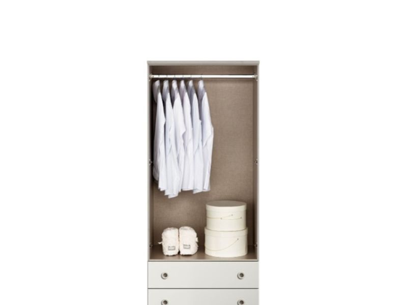 KT Geo White 2 Door Gents Wardrobe