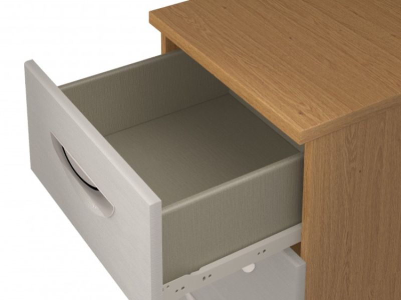 KT Moda White 4 Door Wardrobe