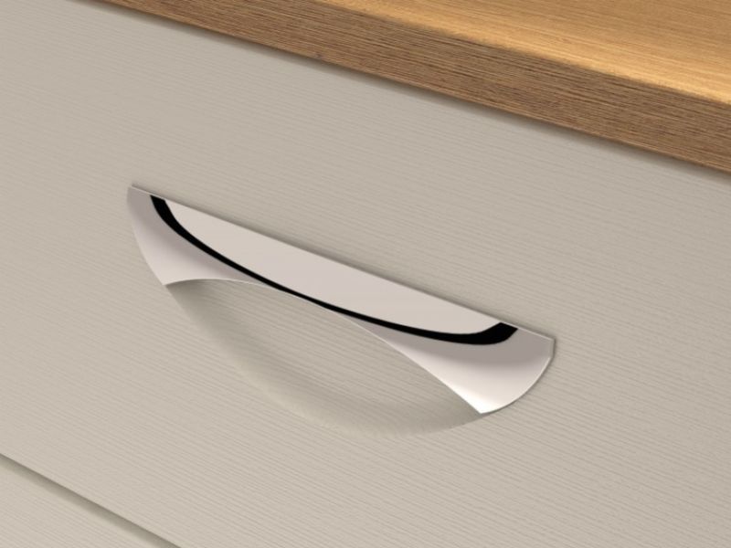 KT Moda White 4 Door Wardrobe