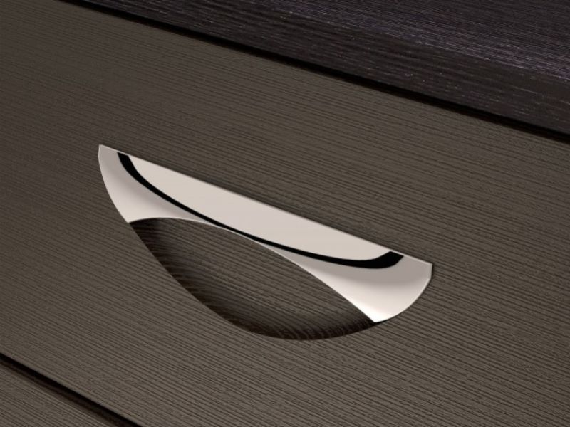 KT Moda Graphite And Black 3 Door Wardrobe