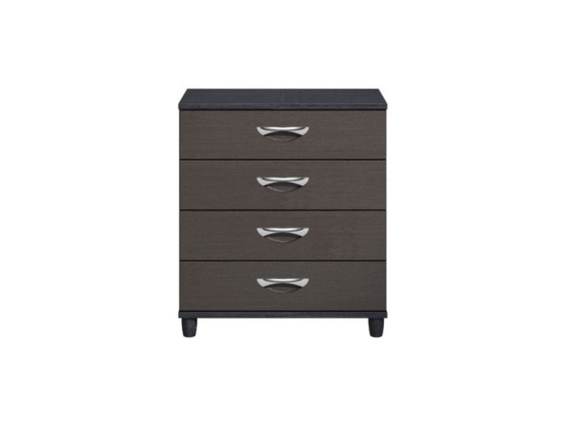 KT Moda Graphite And Black 4 Drawer Chest