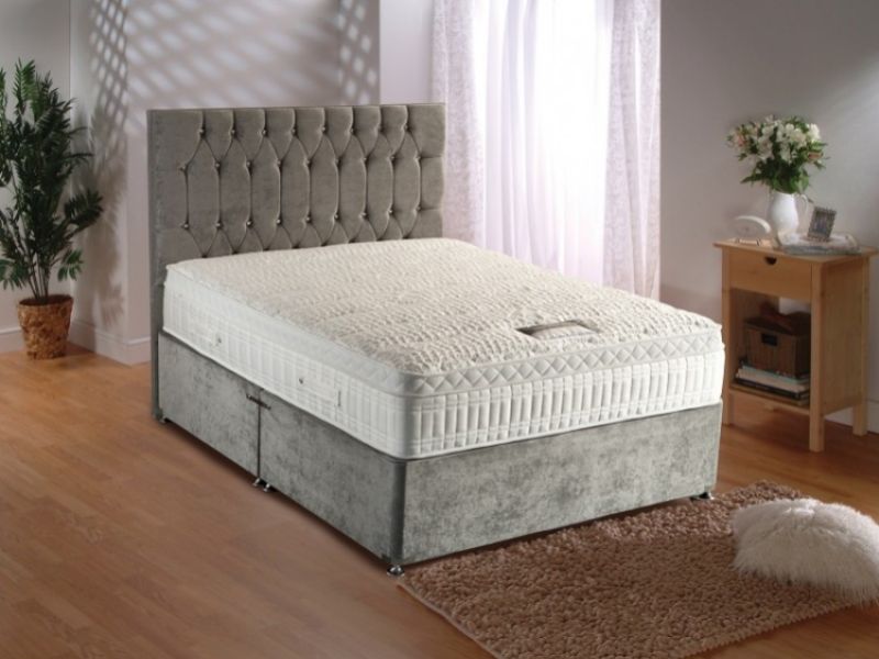 Dura Bed Silver Active 4ft Small Double 2800 Pocket Springs Divan Bed