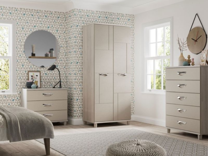 KT Moda Cashmere And Elm 2 Door Wardrobe
