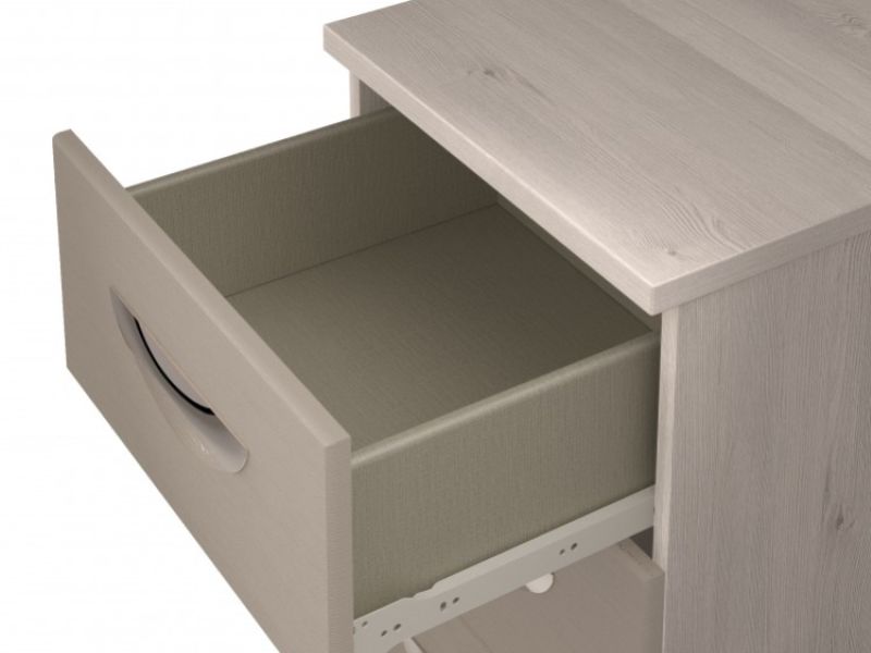 KT Moda Cashmere And Elm 3 Door Gents Wardrobe