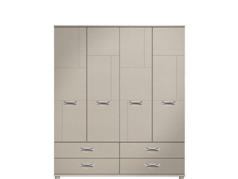 KT Moda Cashmere And Elm 4 Door Gents Wardrobe