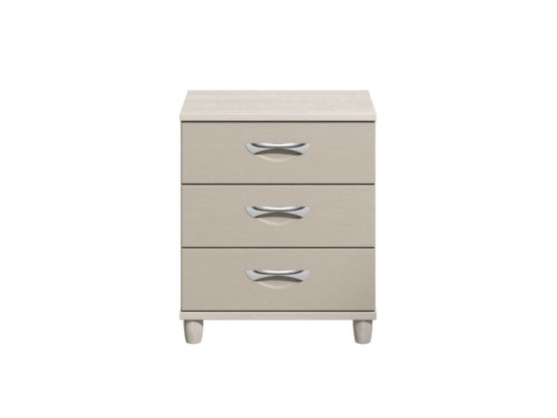 KT Moda Cashmere And Elm 3 Drawer Wide Chest